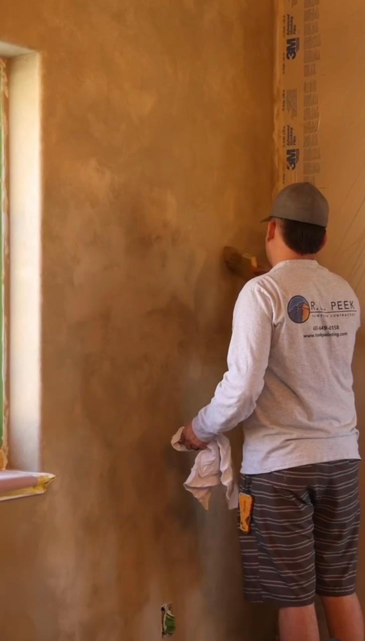 Lime Wash Accent Wall