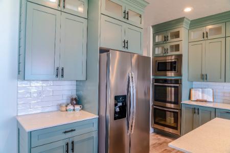 Custom cabinet refinishing and wood restoration
