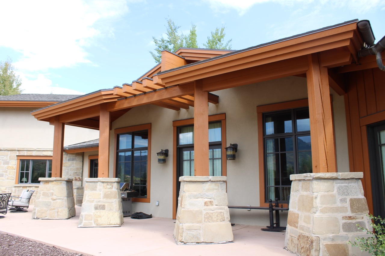 Full Exterior Solid Stain Project | High-End Home in Park Meadows, Park City, UT